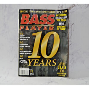 Bass Player Magazine January 1999 Special 10th Anniversary Issue Jaco